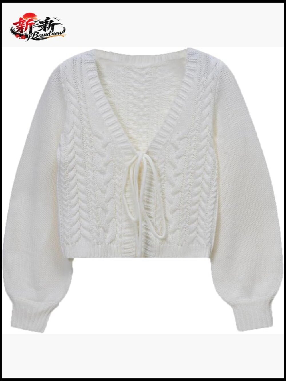 Cropped Tie Front Bow Lightweight Cardigan Long Sleeve Fall Shrugs